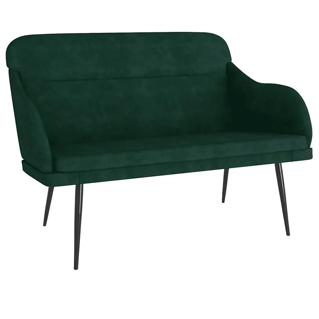 Panca Verde Scuro 110x76x80 cm in Velluto 351447