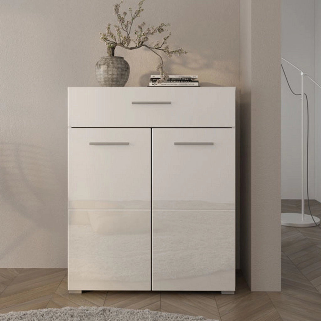 Madia Verduno, Credenza 2 Ripiani, 79x35x97.5h cm Bianco