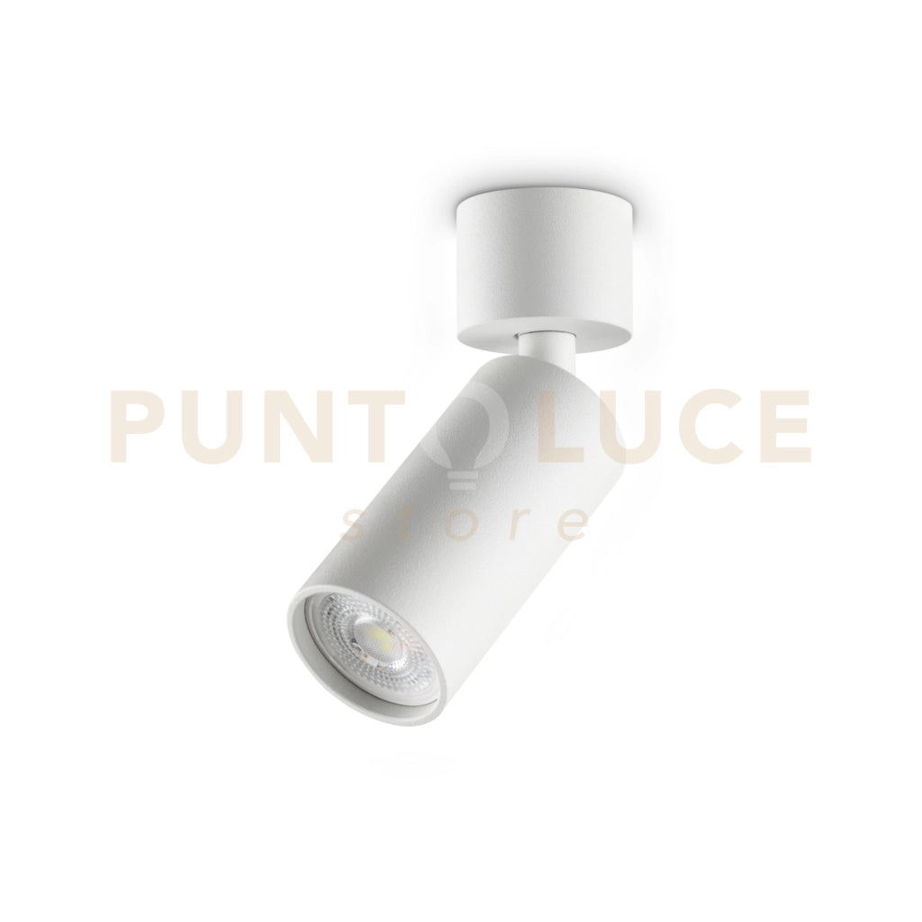 DYNAMITE FARETTO BIANCO ORIENTABILE 1 LUCE ATTACCO GU10 4CM LAMPADINA INCLUSA