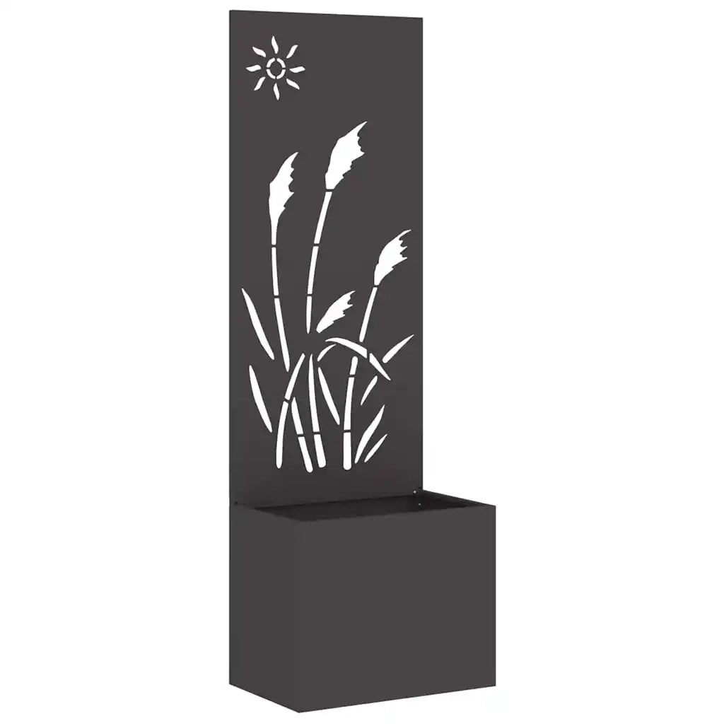 Schermo per privacy in giardino Traforo Nero 50 x 150 cm 876427