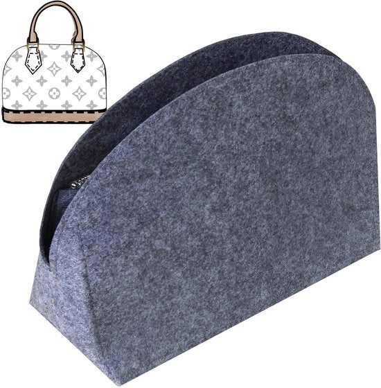 Organizzatore per borse a mano in velluto con tasca in velluto per borse a mano PM BB (BB, grigio)
