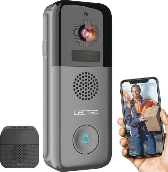 Deurbel Wi-Fi con Camera, Sensore di Movimento e Visione Notturna, 2 vie Audio