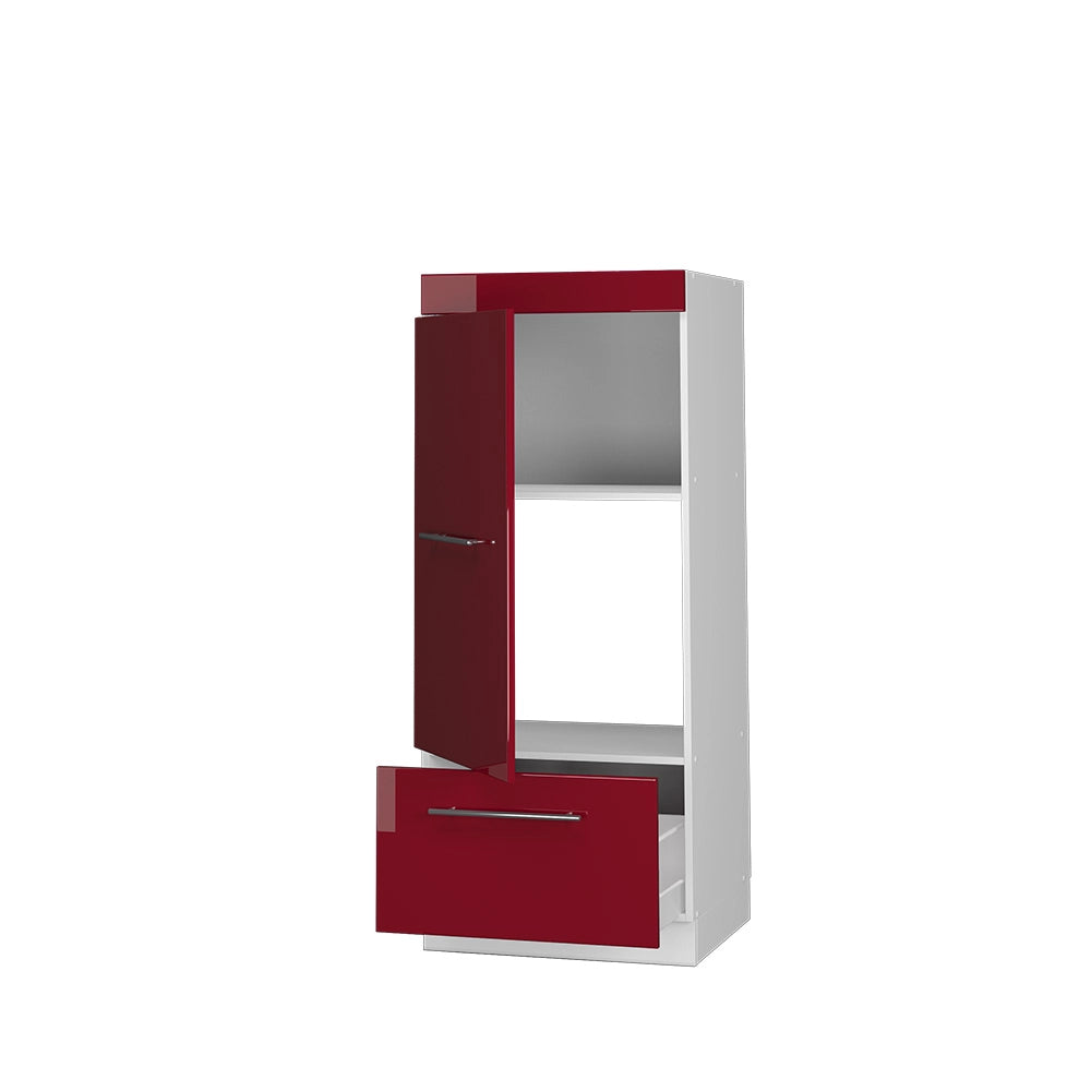 Vicco Set mobili bagno Rosso bordeaux lucido 60 cm