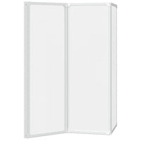 Parete per Doccia e Vasca Bagno 117x120cm 3 Pannelli Pieghevole 140784