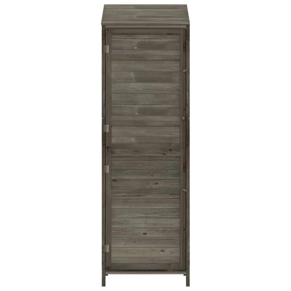 Casetta da giardino 55 x 52 x 174,5 cm in legno massello di abete antracite 02_0044052