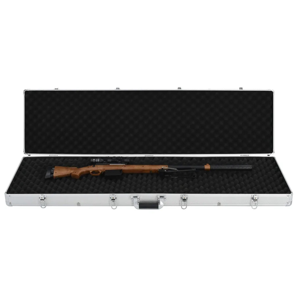 Custodia per Pistola Argento 134x35x12 cm in Alluminio 91860