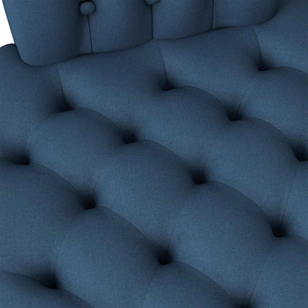 Divano Sedia-Poltrona Slipper Blu 56,5 x 70 x 110 cm Tessuto