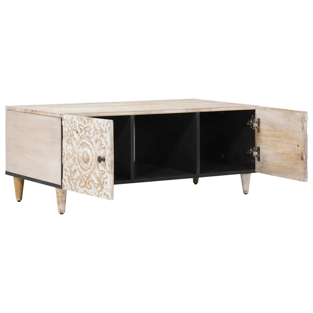 Tavolino da salotto Bianco 100 x 54 x 40 cm