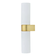 Applique NATALIE bianco/ottone tubo verticale 2xG9 IP44