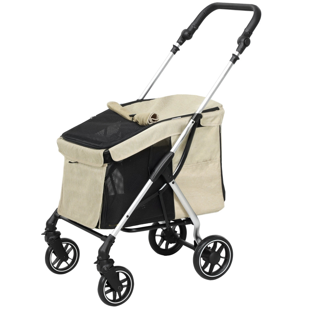 Carrello Trasporto Cane Piccolo Folding ¨C Zephmum ¨C Khaki