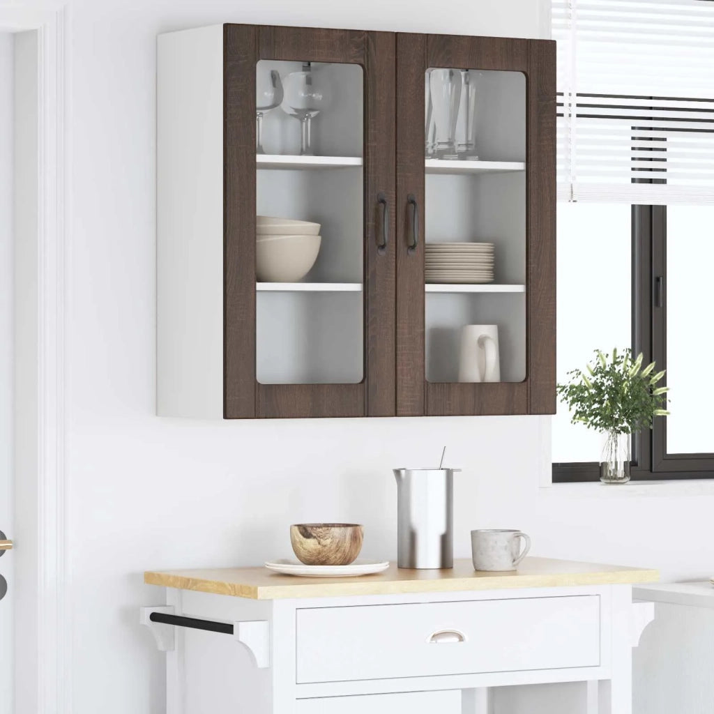 Pannello lavastoviglie 2 pcs Rovere Marrone 40 x 31 x 80 cm 885350