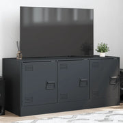 Mobile Porta TV Antracite 99x39x44 cm in Acciaio 841645