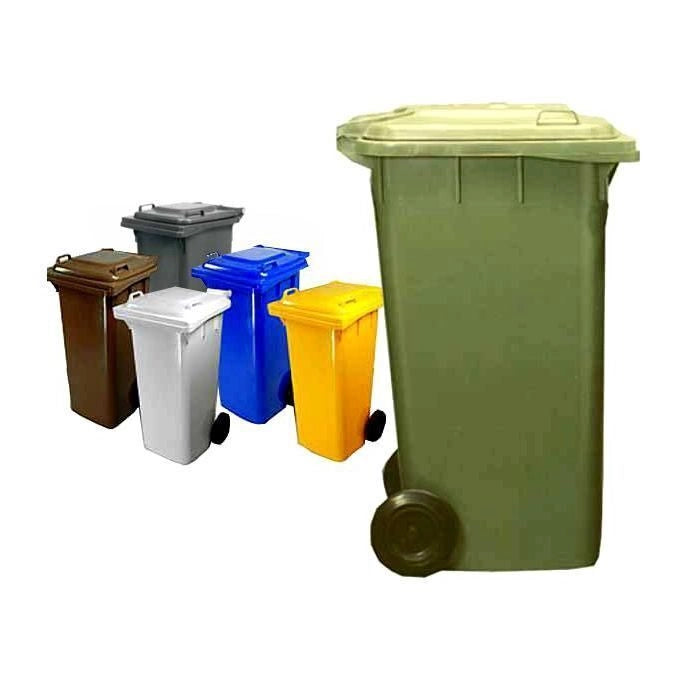 ICS Bidone Quadro Nettezza Urbana 240 Litri Blu 73x58x106cm