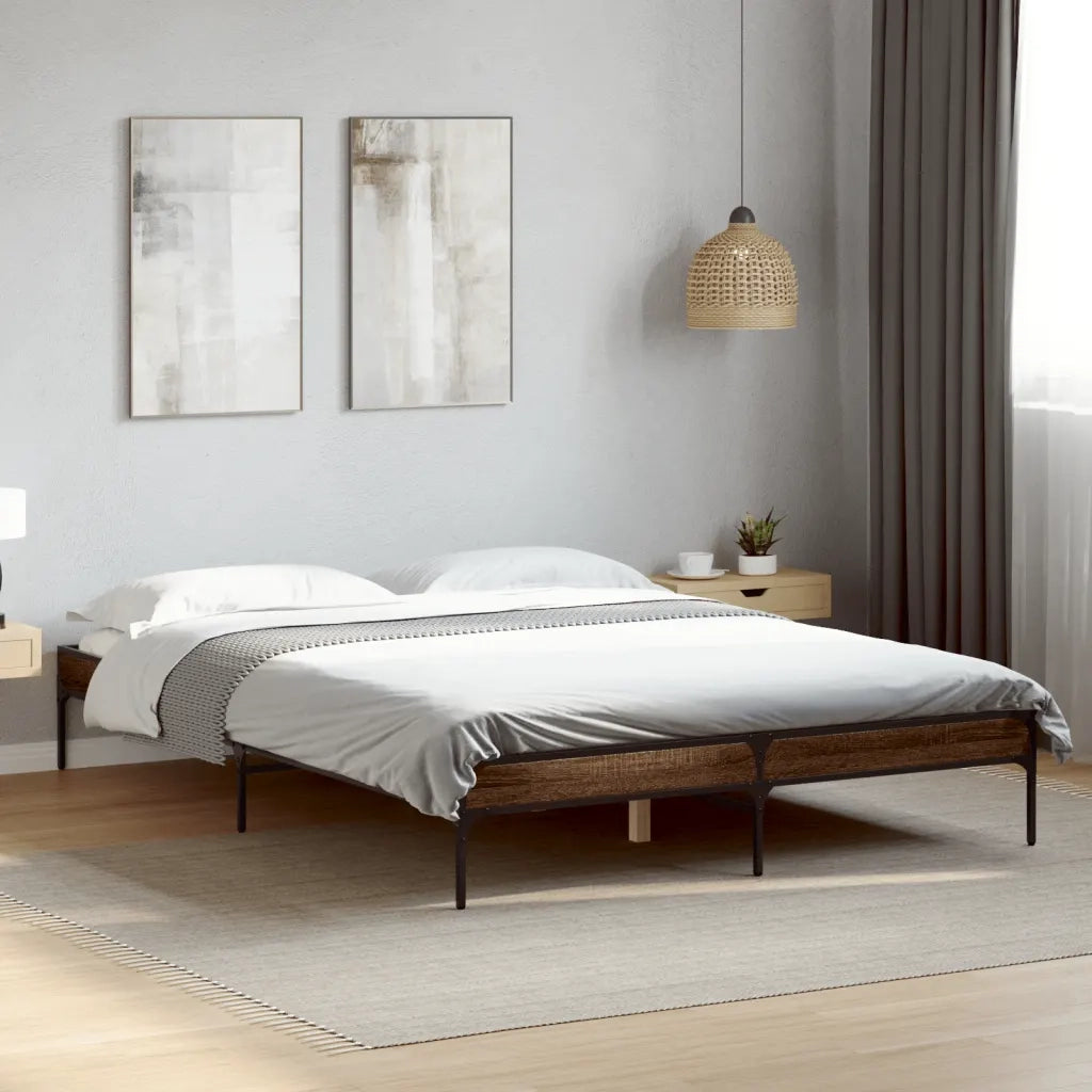 Giroletto Rovere Marrone 150x200cm in Legno Multistrato Metallo 845015