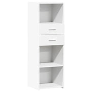 Buffet credenza cassettiera mobiletto mobile contenitore organizer cucina soggiorno salotto alto 40 x 42,5 x 124 cm legno ingegnerizzato bianco 02_0032449