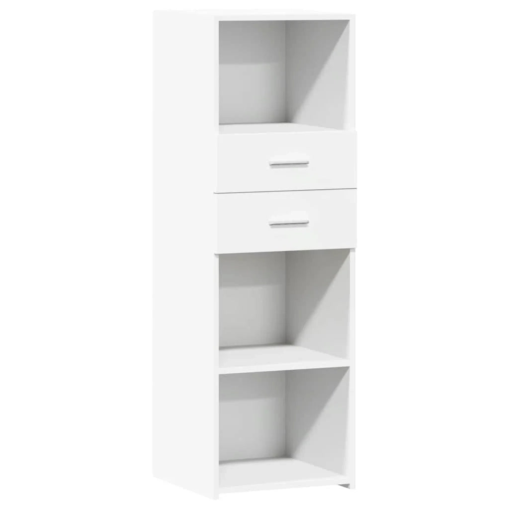 Buffet credenza cassettiera mobiletto mobile contenitore organizer cucina soggiorno salotto alto 40 x 42,5 x 124 cm legno ingegnerizzato bianco 02_0032449