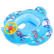 Trade Shop - Salvagente Gonfiabile Bambini Mare Con Mutandina E Schienale 70 Cm Squalo Blu -