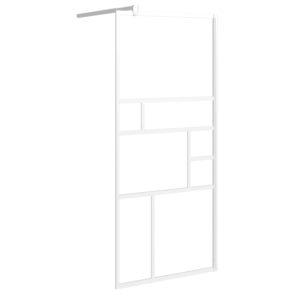 Parete per Doccia Walk in 90x195 cm in Vetro ESG Bianco cod mxl 43546