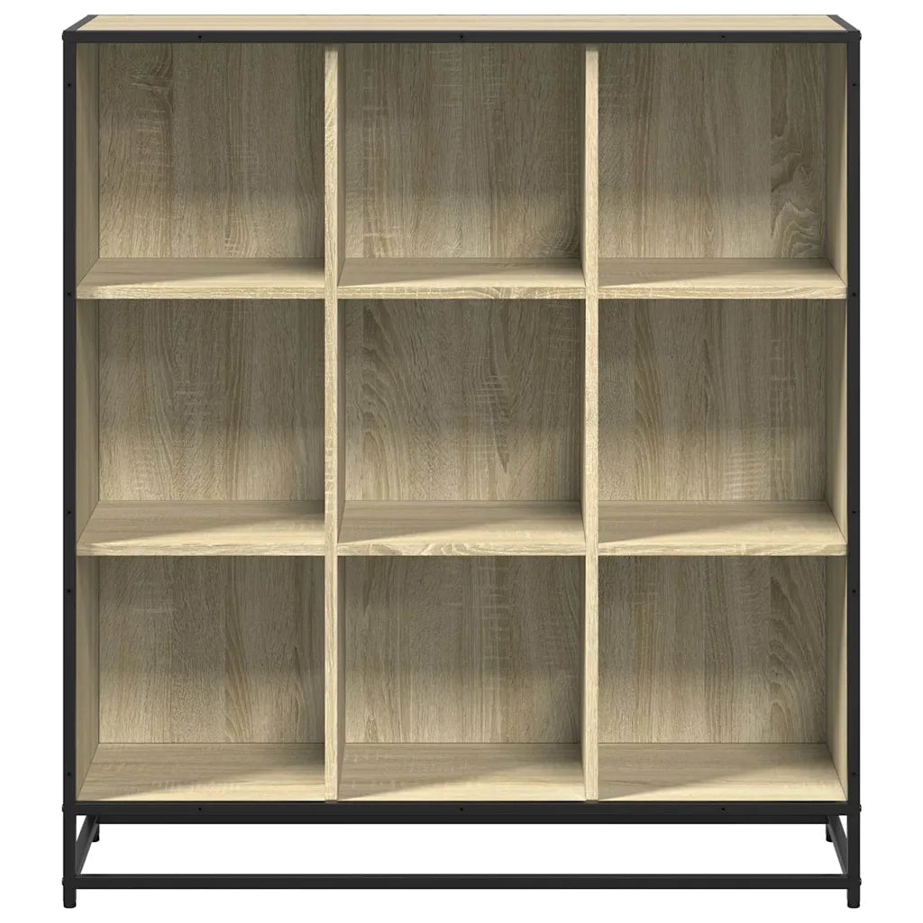 Libreria Rovere Sonoma 97,5x33x107,5 cm Multistrato e Metallo