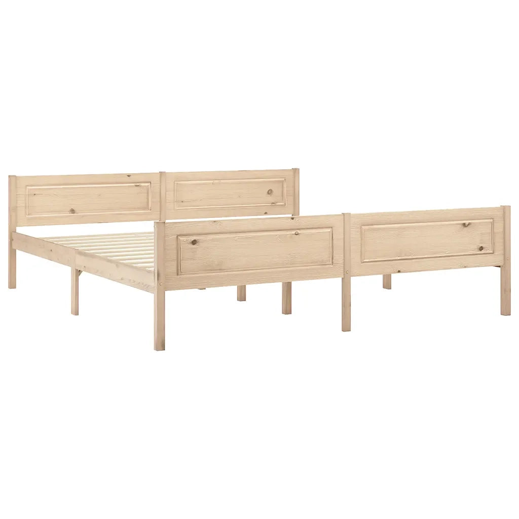 Giroletto senza Materasso-Struttura Letto 180x200 cm in Legno Massello di Pino 481094