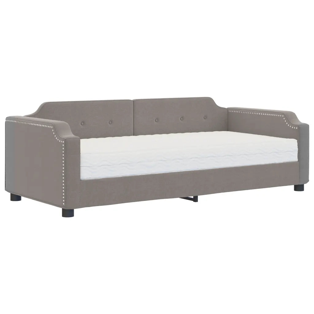 Divano letto | Sof¨¤ letto | Letto singolo con Materasso Tortora 80x200 cm in Tessuto