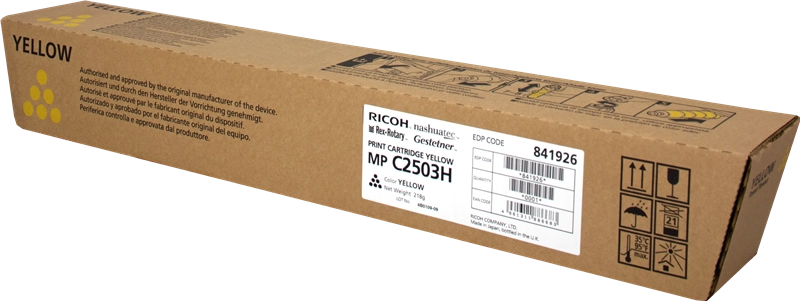 Ricoh 841926 cartuccia toner 1 pz Originale Giallo