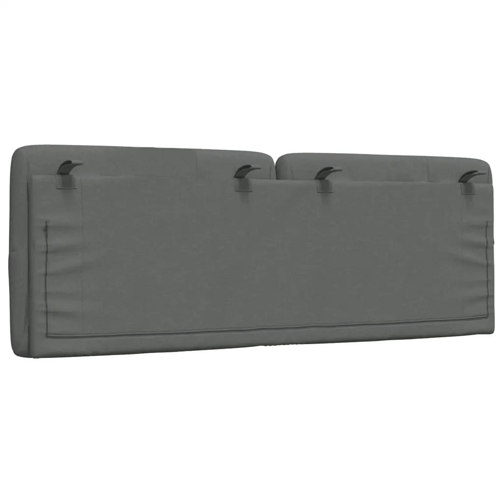 Cuscino Testiera Grigio Scuro 120 cm in Tessuto CFW8140134