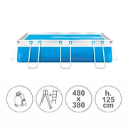 Piscina fuoriterra tubolari LAGUNA BASIC SENIOR 4,80x3,80 m - h.125 cm