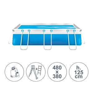 Piscina fuoriterra tubolari LAGUNA BASIC SENIOR 4,80x3,80 m - h.125 cm