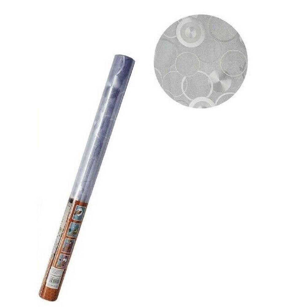 Trade Shop - Rotolo Pellicola Finestre Decorativa 2d Opaca Cerchi 45cmx2m Adesiva Vetro 10104 -