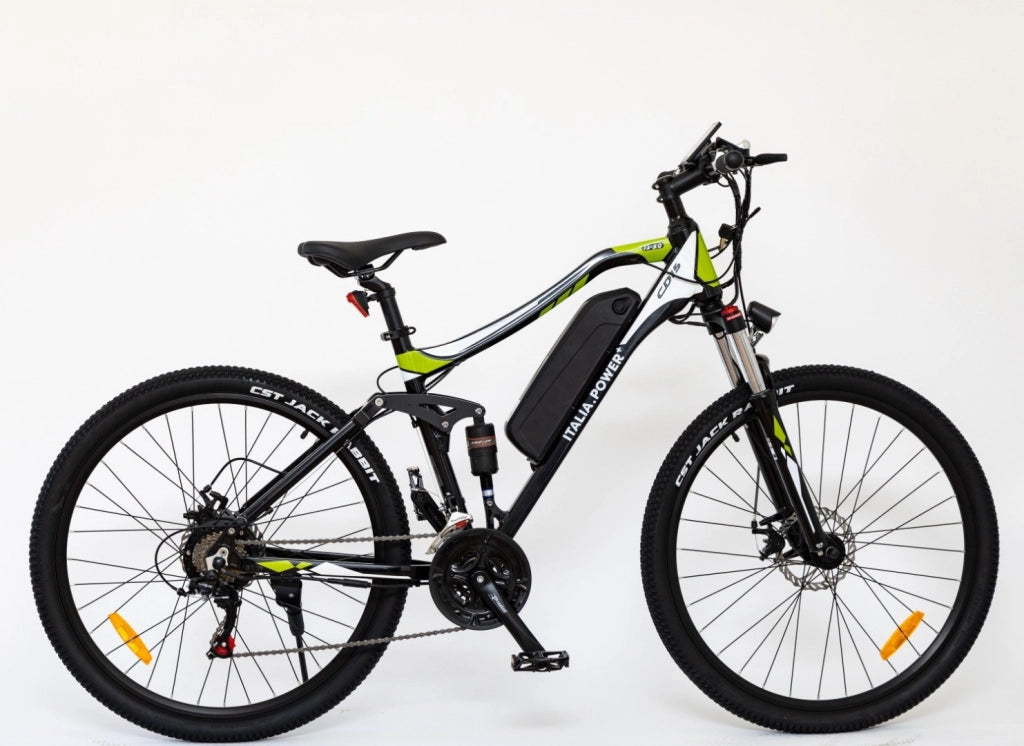 ITALIA POWER SHUNGITE 27.5" e-bike , mountain bike unisex adulto con motore 250 W Batteria al Litio 36V 10Ah estraibile