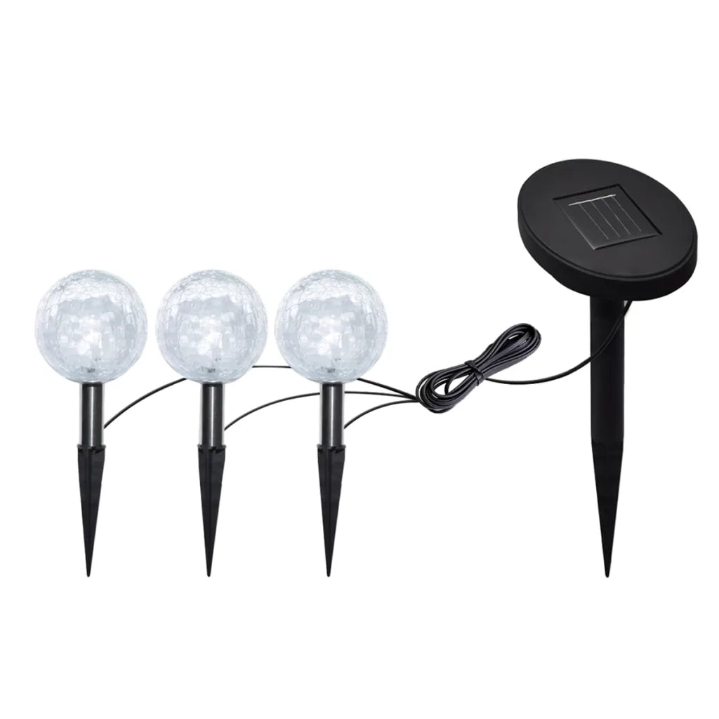 Lampade LED da Giardino 6 pz con Picchetti e Pannelli Solari CFW8479615