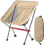 Camping-stool pieghevole con telaio in alluminio e borsa da trasporto - leggero e compatto