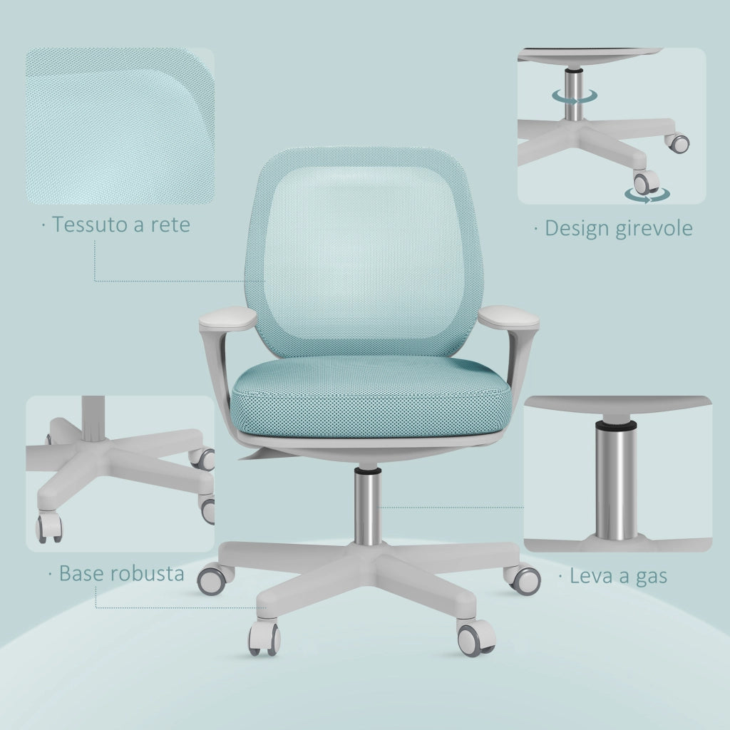 Sedia da Ufficio Ergonomica ¨C Zephmum ¨C Verde Chiaro 55x48x82.5-94.5 cm