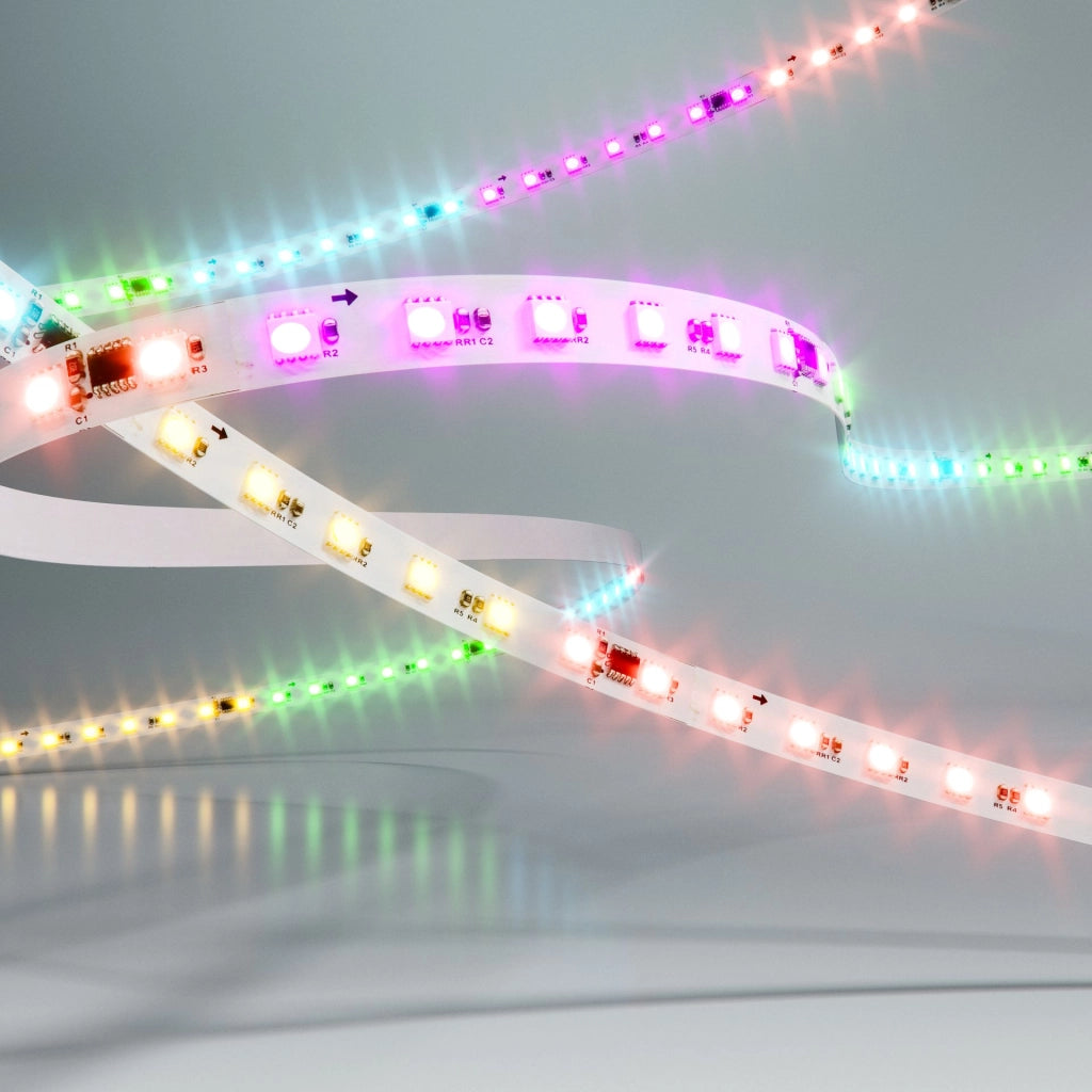 Striscia LED Beneito & Faure FINE DMX5 RGB+3000K 5m 24V 17W/m 70LED/m IP67 - Controllo Pixel per Pixel DMX - Alta Definizione