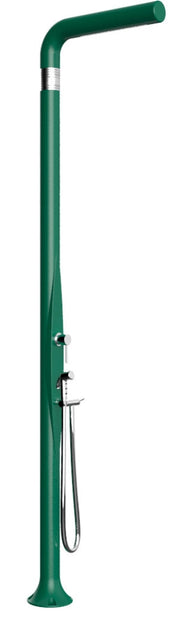 Doccia da Esterno Giardino Miscelatore e Doccetta Mobile Arkema Funny Yang Verde Scuro
