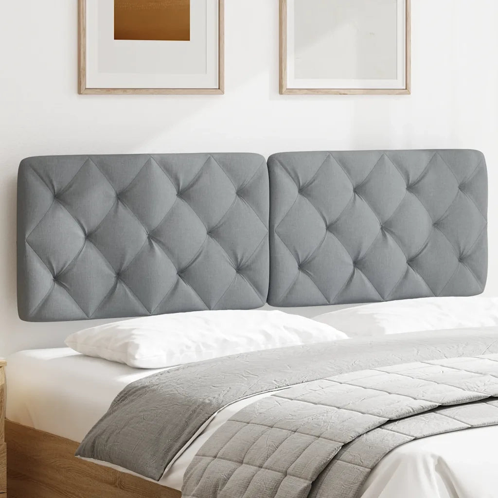Cuscino Testiera Grigio Chiaro 160 cm in Tessuto CFW9611417