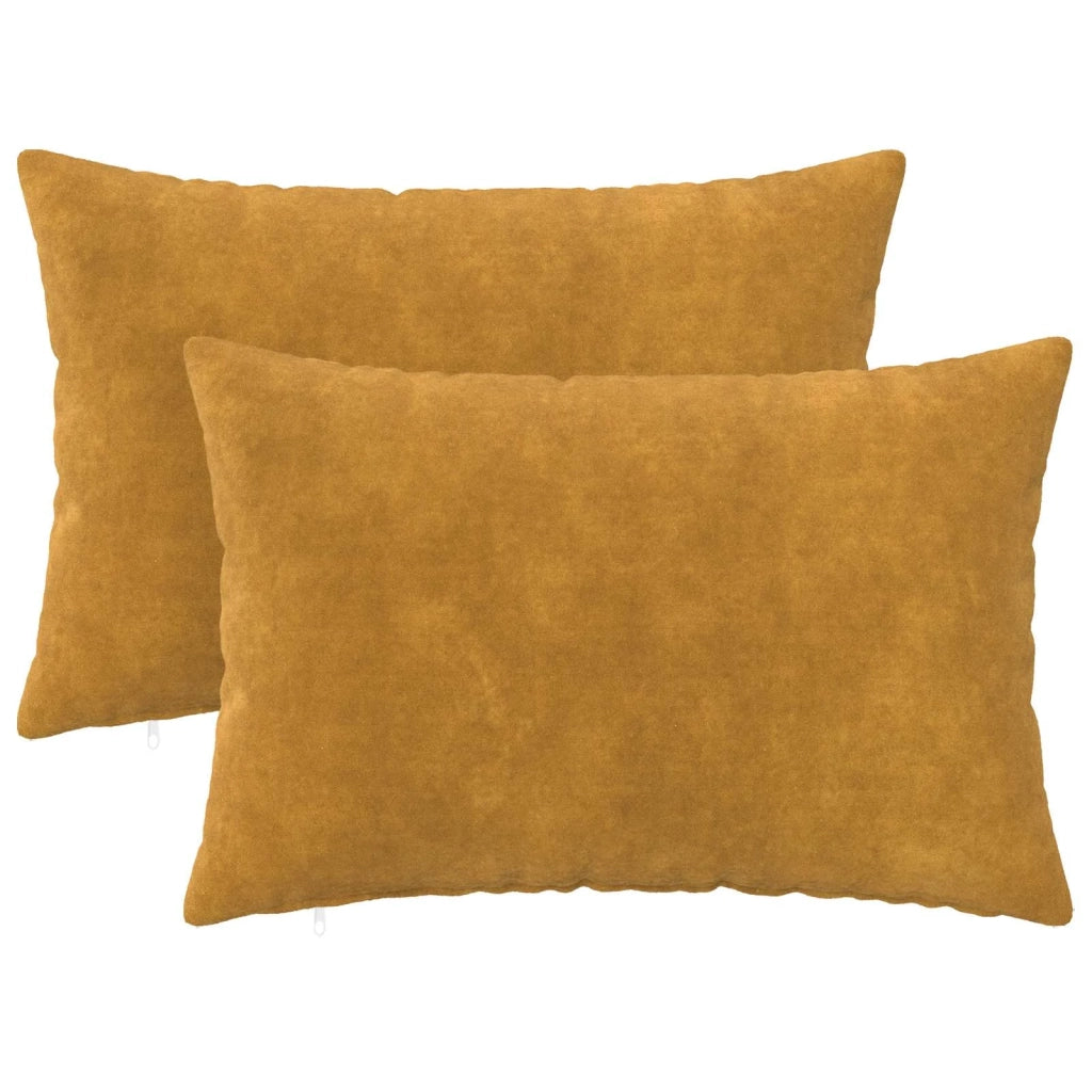 Federa 2 pcs HEERLEN Giallo 50 x 75 cm Fleece in microfibra 911697