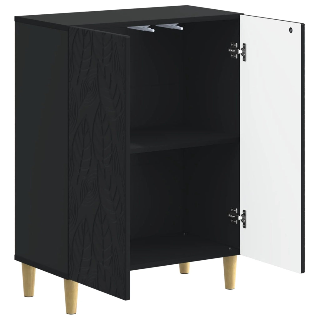 Mobiletto da Bagno DELFT Nero 59,5 x 31 x 80 cm 897056