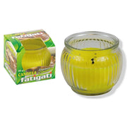 Trade Shop - Set 12pz Candela Fragranza Citronella In Barattolo Di Vetro Da 85gr Per Uso Esterno 294756 -