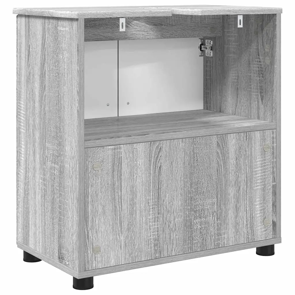 Mobile da Bagno con archiviazione Grigio Sonoma 61 x 35 x 64 cm