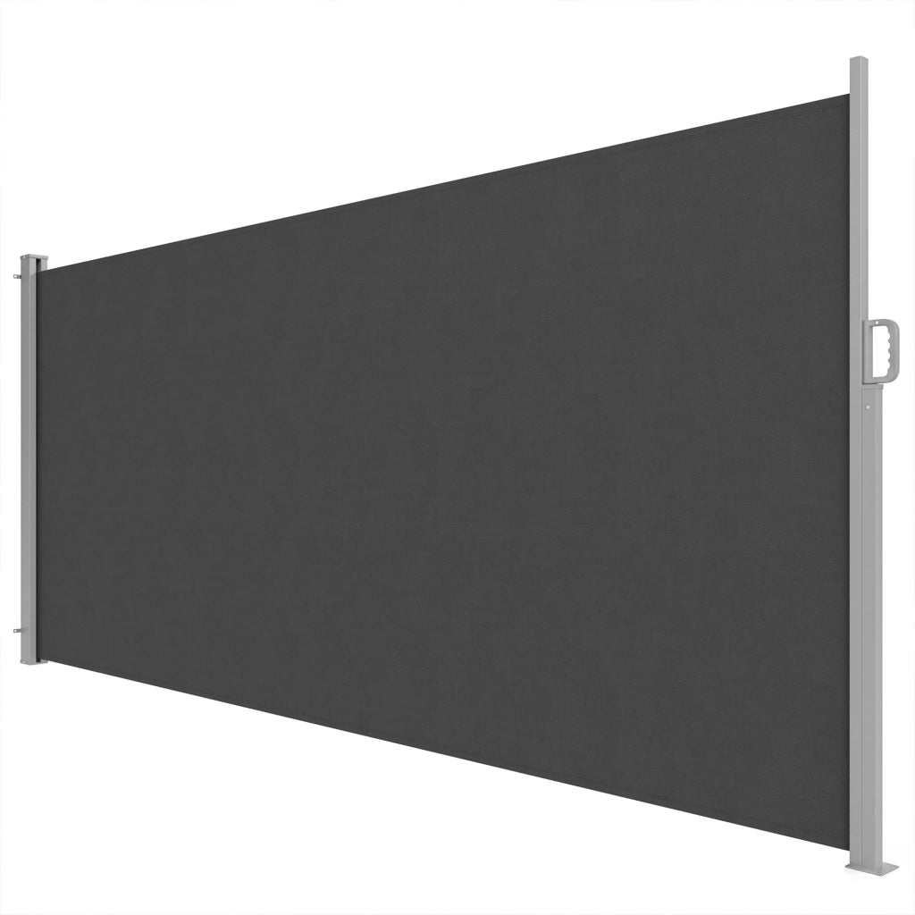 Tenda da sole estraibile laterale ¨C zephmum ¨C 420x185 cm, grigio scuro