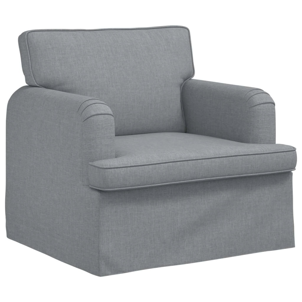 Divano | Divano da soggiorno | Sofa Grigio chiaro 84 x 80 x 85 cm Tessuto