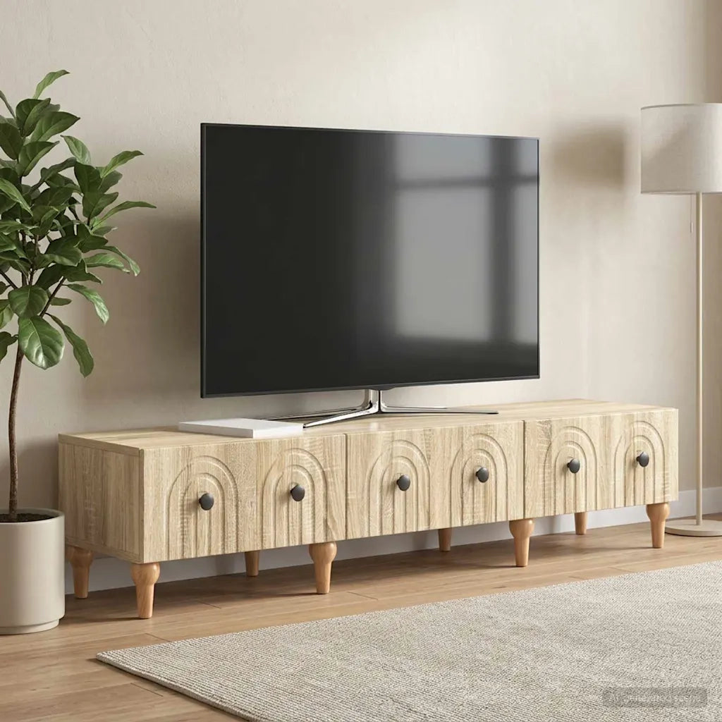 Mobile TV Rovere Sonoma 147 x 34,5 x 30 cm Legno ingegnerizzato 894247