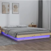 Giroletto con LED 140x200 cm in Legno Massello 819972