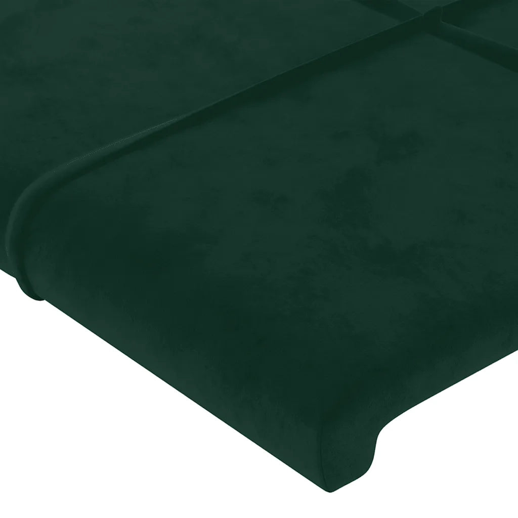 Giroletto con Testiera Verde Scuro 140x200 cm in Velluto cod mxl 57986