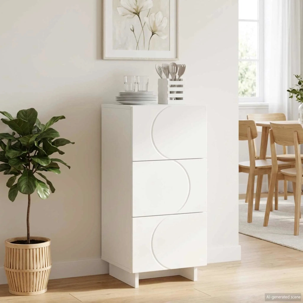 Credenza Bianco 33,5 x 34,5 x 75 cm Legno ingegnerizzato 8011513