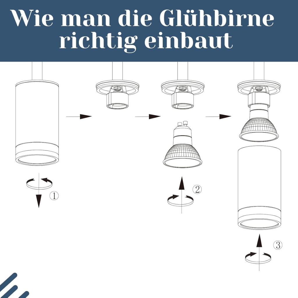 ZMH Faretto da soffitto Nero 4 Luci GU10 Orientabile da Interno in Metallo per Corridoio Soggiorno Senza Lampadine