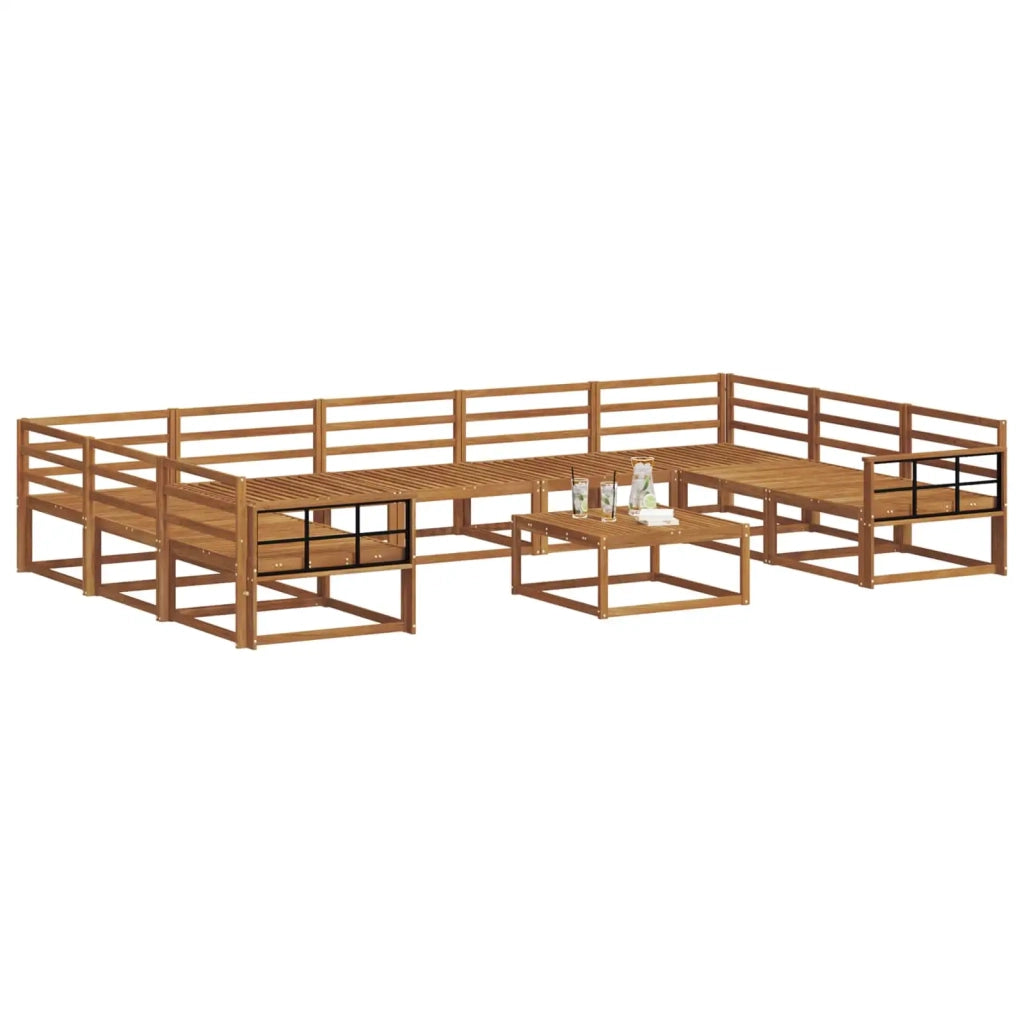 Set di divani da esterno 10 pcs Naturale 3368212