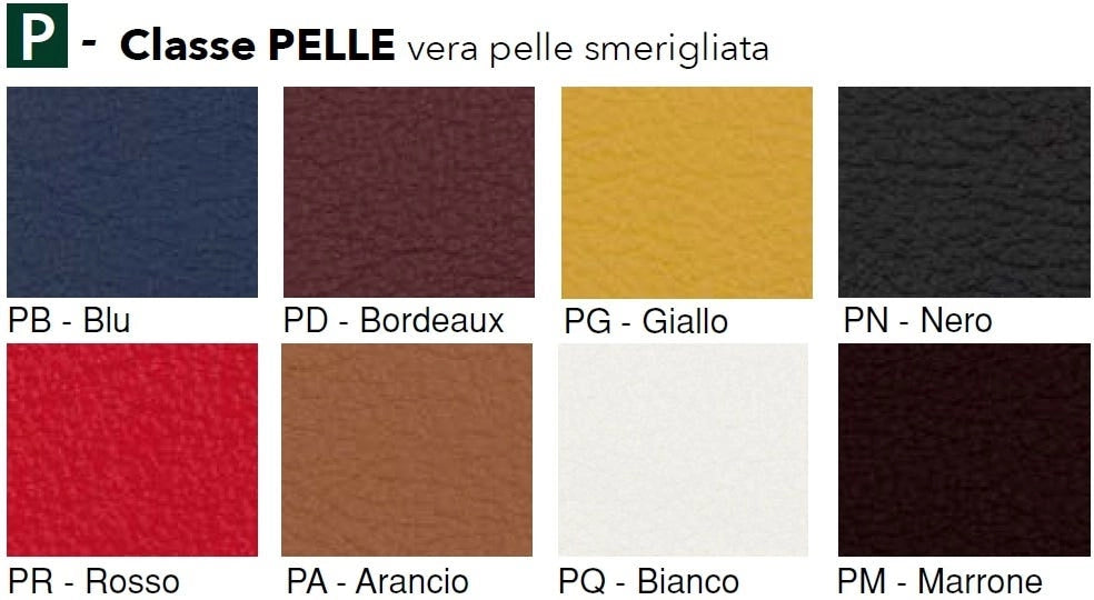 Divano direzionale in vera pelle con braccioli a due posti per ufficio